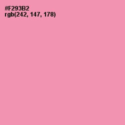 #F293B2 - Mauvelous Color Image