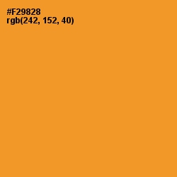 #F29828 - Sunshade Color Image