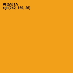#F2A01A - Buttercup Color Image