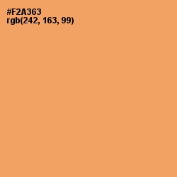#F2A363 - Sandy brown Color Image