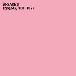 #F2A8B6 - Sundown Color Image