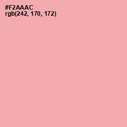 #F2AAAC - Cornflower Lilac Color Image