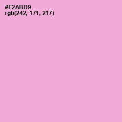 #F2ABD9 - Lavender Pink Color Image