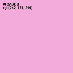 #F2ABDB - Lavender Pink Color Image