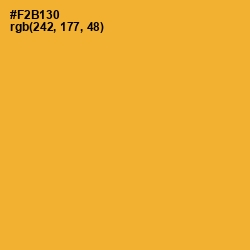 #F2B130 - Fuel Yellow Color Image