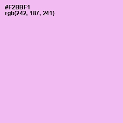 #F2BBF1 - Mauve Color Image