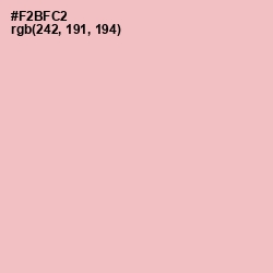 #F2BFC2 - Cotton Candy Color Image