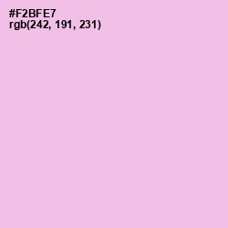 #F2BFE7 - Lavender Rose Color Image