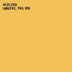 #F2C259 - Cream Can Color Image