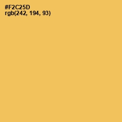 #F2C25D - Cream Can Color Image