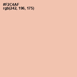 #F2C4AF - Wax Flower Color Image