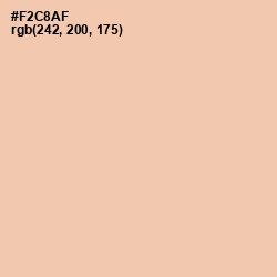 #F2C8AF - Wax Flower Color Image