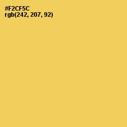 #F2CF5C - Cream Can Color Image