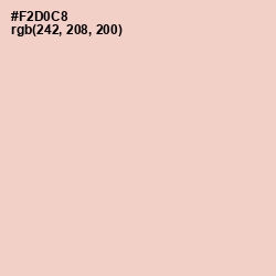 #F2D0C8 - Tuft Bush Color Image