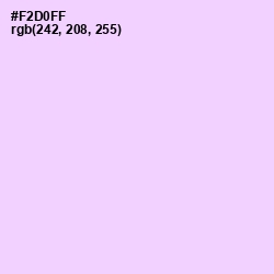 #F2D0FF - Pink Lace Color Image