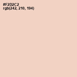 #F2D2C2 - Tuft Bush Color Image