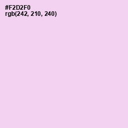 #F2D2F0 - Pink Lace Color Image