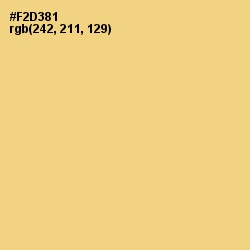 #F2D381 - Buff Color Image