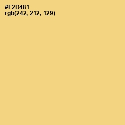 #F2D481 - Buff Color Image