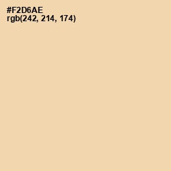 #F2D6AE - Peach Yellow Color Image