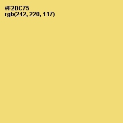 #F2DC75 - Golden Sand Color Image