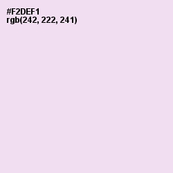 #F2DEF1 - Pink Lace Color Image