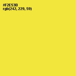 #F2E53B - Golden Fizz Color Image