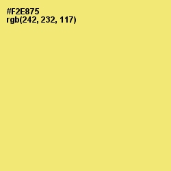 #F2E875 - Marigold Yellow Color Image