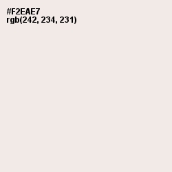 #F2EAE7 - Dawn Pink Color Image