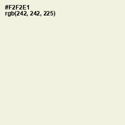 #F2F2E1 - Quarter Spanish White Color Image
