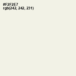 #F2F2E7 - Ecru White Color Image