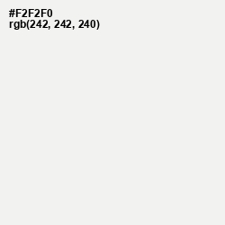 #F2F2F0 - Seashell Color Image