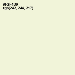 #F2F4D9 - Beige Color Image