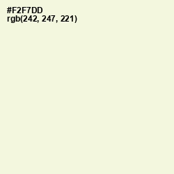 #F2F7DD - Beige Color Image