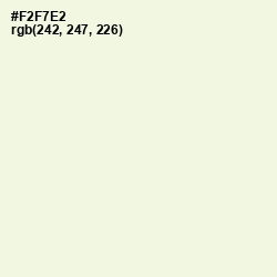 #F2F7E2 - Ecru White Color Image