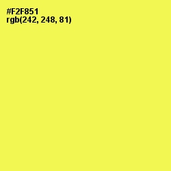#F2F851 - Starship Color Image