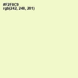 #F2F8C9 - Chiffon Color Image