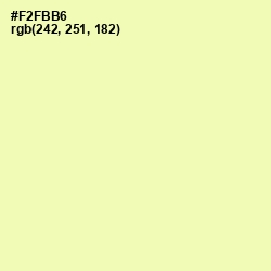 #F2FBB6 - Australian Mint Color Image