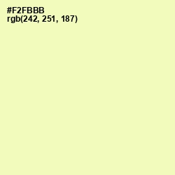 #F2FBBB - Australian Mint Color Image