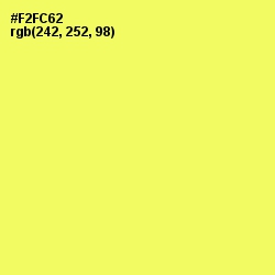 #F2FC62 - Canary Color Image
