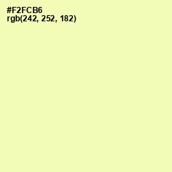 #F2FCB6 - Australian Mint Color Image