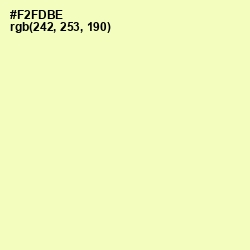 #F2FDBE - Australian Mint Color Image