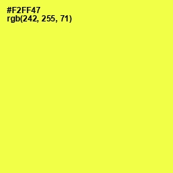 #F2FF47 - Gorse Color Image