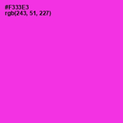 #F333E3 - Razzle Dazzle Rose Color Image
