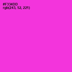 #F334DD - Razzle Dazzle Rose Color Image