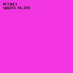 #F336E1 - Razzle Dazzle Rose Color Image