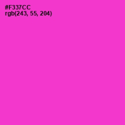 #F337CC - Razzle Dazzle Rose Color Image