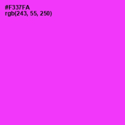 #F337FA - Razzle Dazzle Rose Color Image