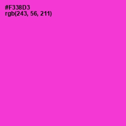 #F338D3 - Razzle Dazzle Rose Color Image