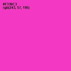 #F339C3 - Razzle Dazzle Rose Color Image